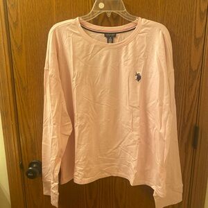 U.S. Polo Assn. Pink Crew Neck Pajama Shirt